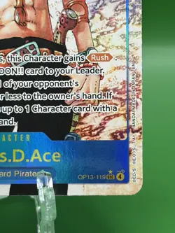 Portgas D Ace (manga Alt Art) SEC Op13-119 English NM-Mint - Image 3