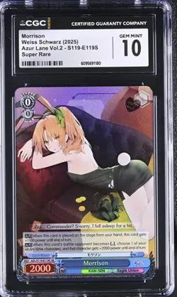 Weiss Schwarz GRADED 2025 Morrison E119S Azur Lane 2 SR 10 ENG - Image 1