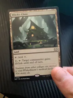 Magic: The Gathering Land Witch's Clinic Rare Card Regular Edition - Image 3