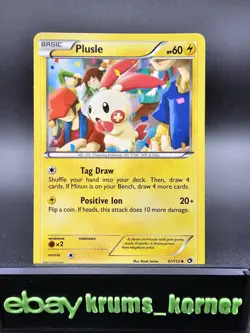 Plusle 47/113 & Minun 48/113 Set Legendary Treasures Pokemon TCG Card - NM - Image 2