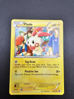 Plusle 47/113 & Minun 48/113 Set Legendary Treasures Pokemon TCG Card - NM - Image 3