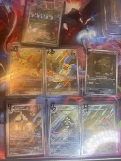 Lot of 7 Paradox Rift Full Art and More Pokemon TCG Cards NM See Pictures - Image 1