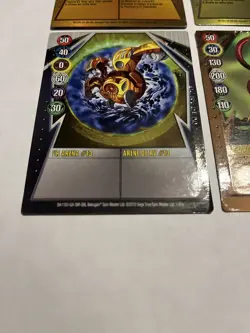 Lot of 4 Bakugan Cards 2010 Played - Image 2