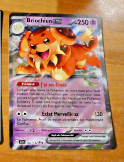 POKEMON FRANCAISE CARD HOLO CARTE BRIOCHIEN EX 067/142 EV7 FR MINT - Image 1