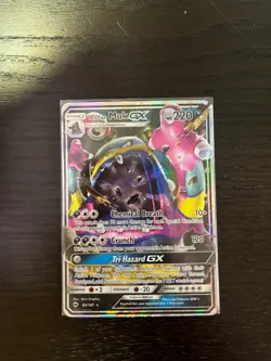 Alolan Muk GX 84/147 Ultra Rare Burning Shadows Pokemon Card NM - Image 1