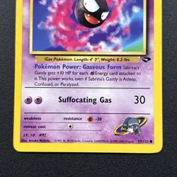 Sabrina's Gastly 97/132 Gym Challenge Non-Holo WOTC Pokemon Card Near Mint NM - Image 3