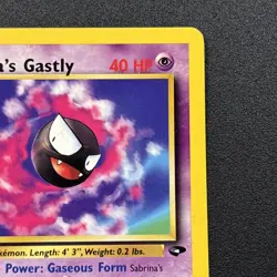 Sabrina's Gastly 97/132 Gym Challenge Non-Holo WOTC Pokemon Card Near Mint NM - Image 4