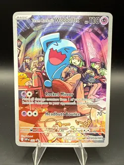Team Rocket's Wobbuffet 203 Sv: Scarlet & Violet Promo Cards Holo - Image 1