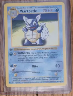 Pokemon TCG Wartortle Base Set 1st Edition Card 41/102 Shadowless - Image 1