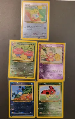 Pokemon TCG Southern Islands Holo Card Lot Slowking Togepi Marill Ledyba English - Image 1