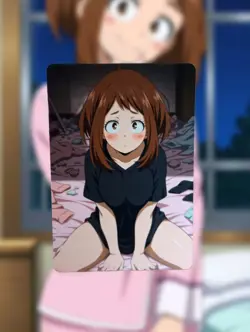 Ochaco Uraraka My Hero Academia Anime Waifu Sexy Goddess Doujin Lewd Hentai Card - Image 1