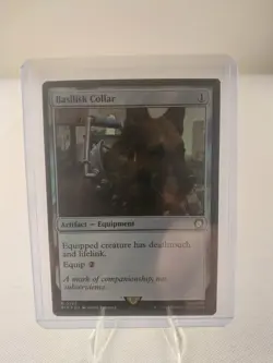 MTG Magic the Gathering Basilisk Collar (foil) Universes Beyond: Fallout NM - Image 1