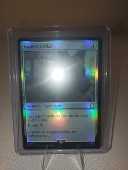 MTG Magic the Gathering Basilisk Collar (foil) Universes Beyond: Fallout NM - Image 2
