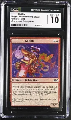 GEM MINT POP1 _____ Goblin GALAXY FOIL 10 MTG SlabKngdm's PSA/BGS/CGC HOT8 2/26 - Image 1