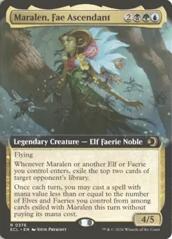 MTG Maralen, Fae Ascendant (0376) *Non-Foil* Extended Art Lorwyn Eclipsed MT/NM - Image 1
