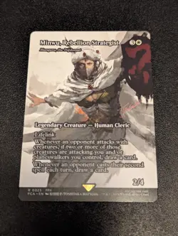 Minwu, Rebellion Strategist - Borderless Ages FCA #25 Magic Final Fantasy MTG - Image 1