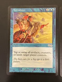 2x Turnabout Urza's Saga Magic MTG UP NM - Image 2