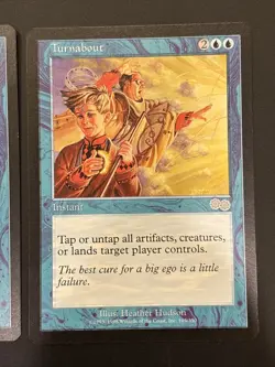 2x Turnabout Urza's Saga Magic MTG UP NM - Image 3