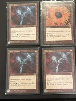 3X Sky Diamond Mirage Mtg With Bonus Charcoal Diamond Magic LP - Image 1