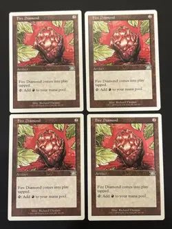 4x Fire Diamond Mtg 6th Edition Magic NM UP - Image 1