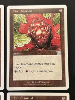 4x Fire Diamond Mtg 6th Edition Magic NM UP - Image 3