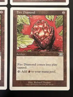 4x Fire Diamond Mtg 6th Edition Magic NM UP - Image 5