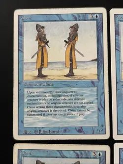 4x Clone LP MP Revised Edition 1994 MTG Magic the Gathering - Image 2