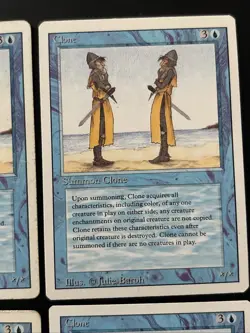 4x Clone LP MP Revised Edition 1994 MTG Magic the Gathering - Image 3