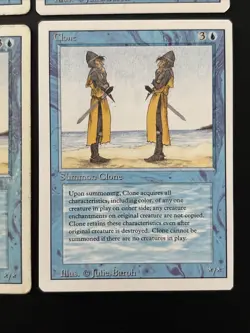 4x Clone LP MP Revised Edition 1994 MTG Magic the Gathering - Image 5