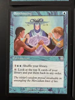 4x Soothsaying LP / UP Mercadian Masques MTG MTG - Image 4