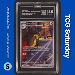 2025 POKEMON MEGA EVOLUTION #153/132 GUMSHOOS ILLUSTRATION RARE TAG 6.5 - Image 1