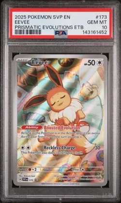Eevee #173 - Pokemon Prismatic Evolutions Black Star Promo - PSA 10 - Image 1