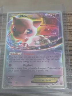 Pokemon 2014 Mew EX 46/124 Trent Orndorff Signed World Championship - Image 1