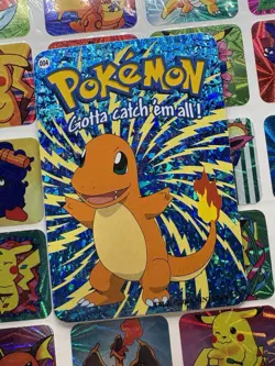 Pokemon Charmander Vintage Pocket Monsters Vending HOLO Prism Sticker Nintendo - Image 4