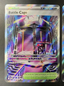 Pokemon Lot: 2x Battle Cage Ultra Rare Full Art Holo 116/094 Phantasmal Flames - Image 2