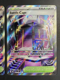 Pokemon Lot: 2x Battle Cage Ultra Rare Full Art Holo 116/094 Phantasmal Flames - Image 3