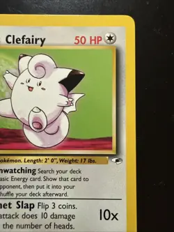 Pokemon TCG Erika's Clefairy #25/132 1st Edition Gym Heroes WOTC - Image 3