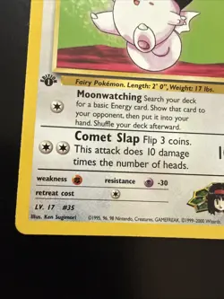 Pokemon TCG Erika's Clefairy #25/132 1st Edition Gym Heroes WOTC - Image 5