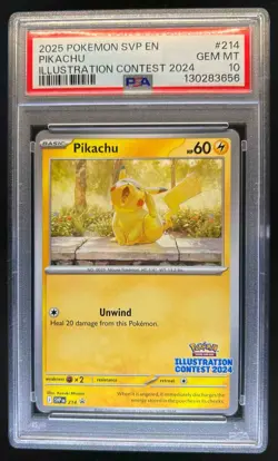 2025 Pokemon SV Black Star Promos Pikachu #214 - Image 1