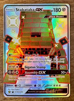 Stakataka GX - Hidden Fates - #SV74/SV94 - Ultra Rare Holo - NM - 2019 - Pokemon - Image 1