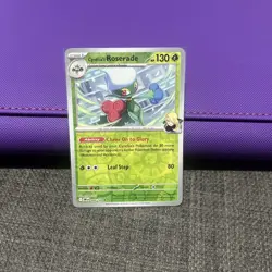 Pokemon Destined Rivals Reverse Holo 008/182 Cynthia's Roserade - Image 1