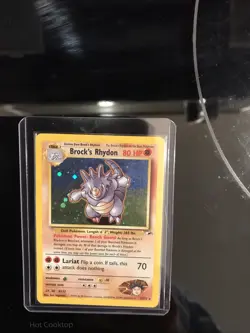 Pokemon Brock's Rhydon 2/132 Holo Rare - Heavily Played Read Description - Image 1