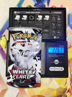 Very Heavy! 22.61g Pokemon TCG SV10.5 White Flare Booster Pack Sealed! - Image 1