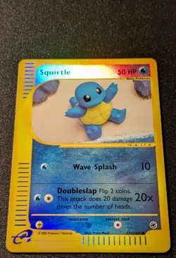 Pokemon EXPEDITION - #131/165 Squirtle - Reverse Holo - ENG - Near Mint - Image 4