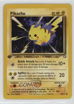 Pikachu 1st Ed. Pokemon Neo Genesis #70 2000 - Image 1