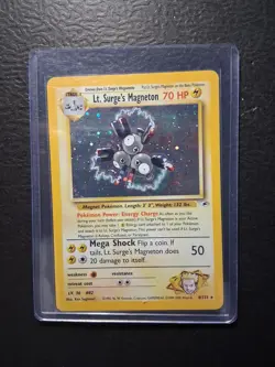 Lt. Surge's Magneton 008/132 Gym Heroes Holo Pokemon Rare - Image 1