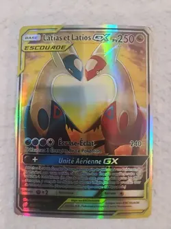 Carte Pokemon Latias et Latios GX 170/181 PSA 10 Duo De Choc Soleil & Lune - Image 1