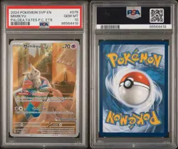 2024 POKEMON PALDEAN FATES POKEMON CENTER ETB PROMO #075 MIMIKYU PSA 10 - Image 3