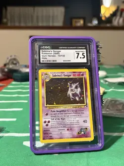 Pokemon 2000 Sabrina's Gengar Gym Heroes 14/132 Holo CGC 7.5 SWIRL (Regrade)U - Image 5