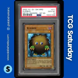 2002 YU-GI-OH! METAL RAIDERS 1ST EDITION #MRD-071 KURIBOH PSA 10 - Image 1
